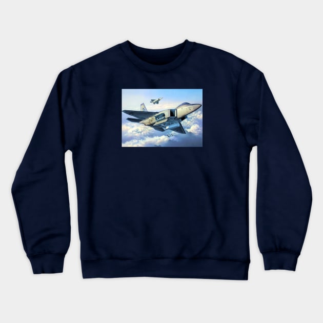 F22 Raptor Crewneck Sweatshirt by Aircraft.Lover